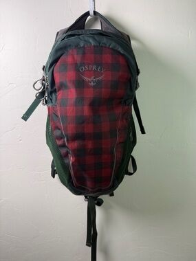 OSPREY Red & green Plaid Backpack